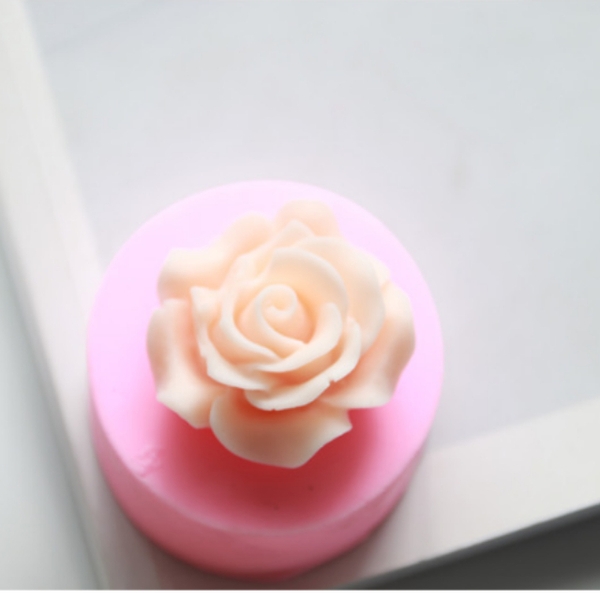 Khuôn Silicon - Hoa Hồng Nở - 3.3cm - Cánh Mỏng