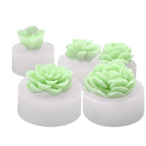 Khuôn Silicon - Hoa Mẫu Đơn Sen Đá Set 5