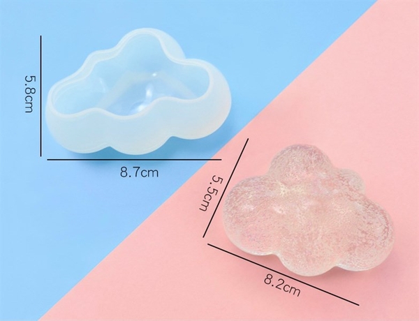 Khuôn Silicon - Bầu Trời - Đám Mây - Set 3 Đám 4-6-8cm