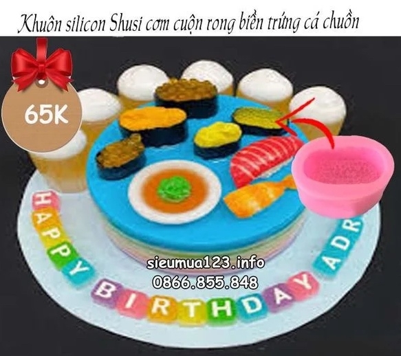 Khuôn Silicon - Món Ăn - Sushi - Sushi Trứng Cá Nhỏ