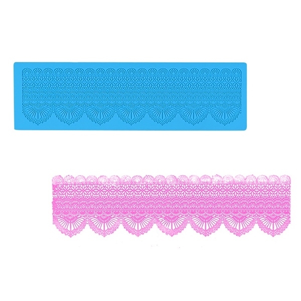 Khuôn Silicon - Viền Mảng Họa Tiết - Ren Nhọn 36x10cm