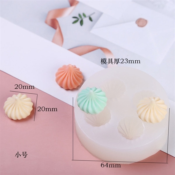 Khuôn Silicon - Hoa Thị - Sò Xoắn 4c - 2cm
