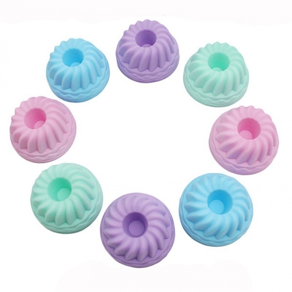 [10 cup] Khuôn Silicon - Cup Set 7cm - M09 - Xoắn 7.8cm