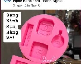 Khuôn Silicon - Trang Điểm - Bộ 4c Tròn