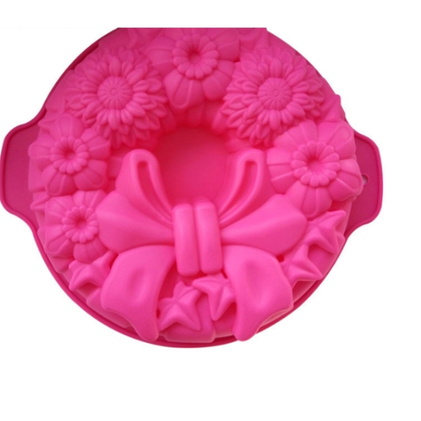 Khuôn Silicon - Đế - Hoa Nơ Lớn 23cm