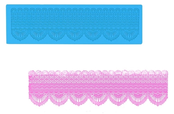 Khuôn Silicon - Viền Mảng Họa Tiết - Ren Nhọn 36x10cm