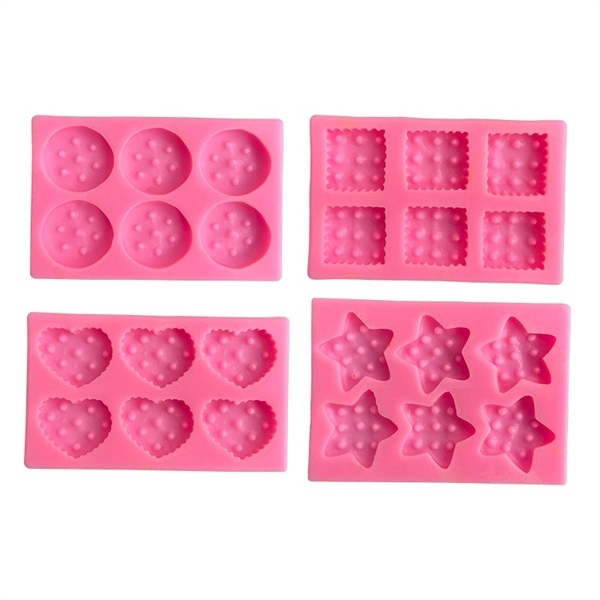 Khuôn Silicon - Bánh Quy Tim 2.3cm 6c