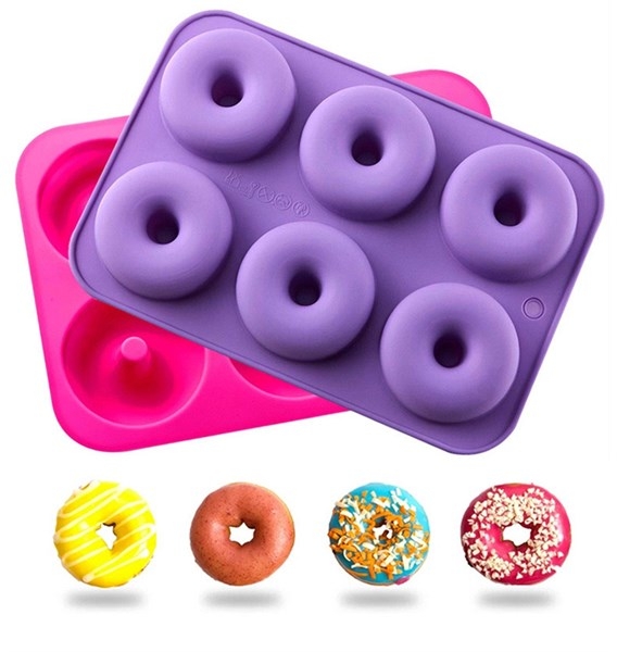 Khuôn Silicon - Donut - Vĩ 7.4cm H3.5 6c