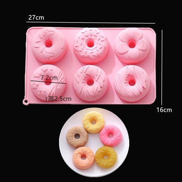 Khuôn Silicon - Vòng Donut 6c - 7.2cm