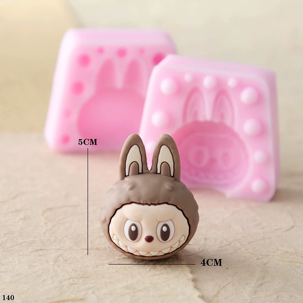 Khuôn Silicon - Labubu Mặt 2 Mảnh
