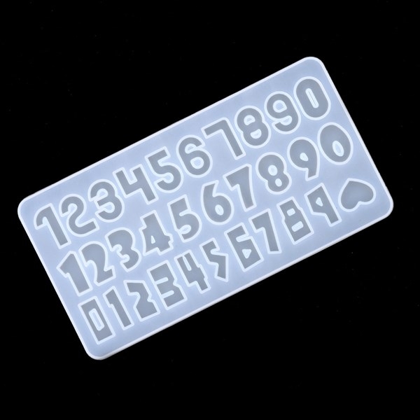 Khuôn Silicon - Số 0-9 - Kiểu 2.7cm