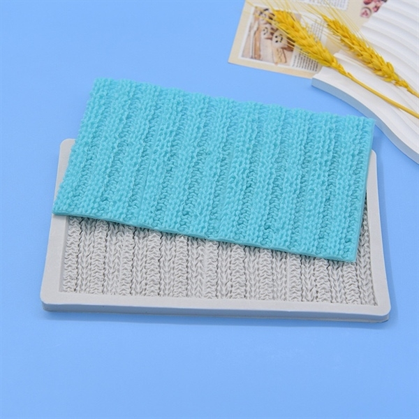 Khuôn Silicon - Viền Mảng 2D - Đan Len Ngang 18cm