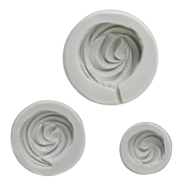 Khuôn Silicon - Hoa Thị - Sò Xoắn Set 3 - 2.6 > 4.5cm