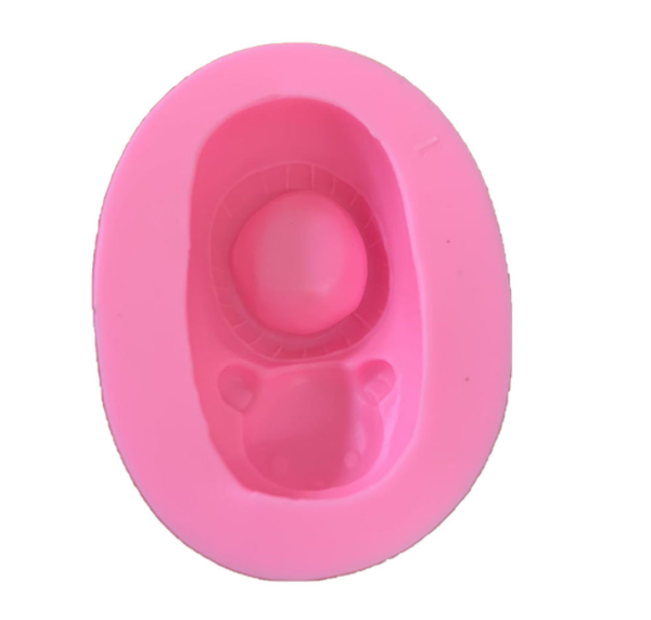 Khuôn Silicon - Em Bé Giày - Đôi Nơ 6.5cm