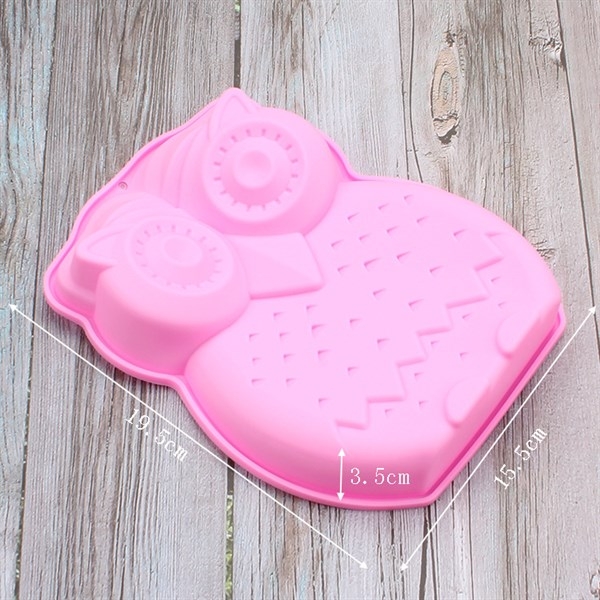 Khuôn Silicon - Động Vật - Chim Cú Mèo - Vĩ 19.5cm 1c