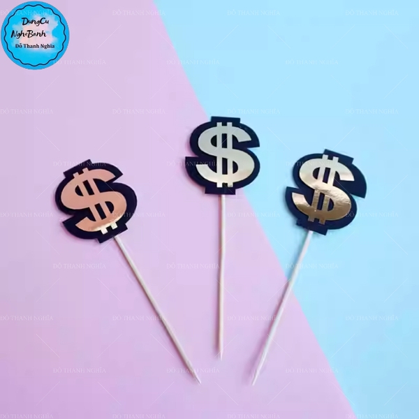 Cắm $$ Phụ Kiện Trang Trí Bánh