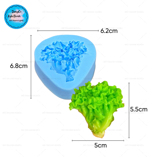 Khuôn Silicon - Rau Củ - Cây Cải 5.3cm