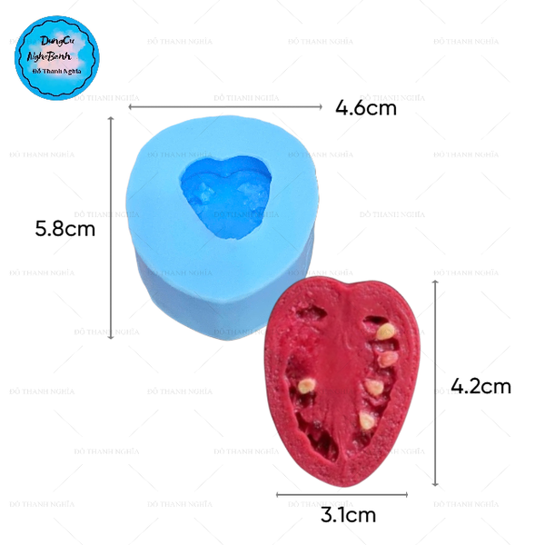 Khuôn Silicon - Rau Củ - Cà Chua