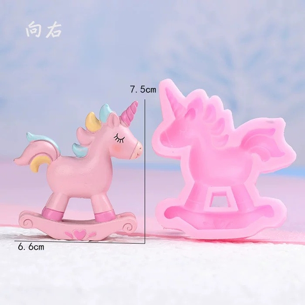 Khuôn Silicon - Động Vật - Ngựa Pony 1 Mảnh Trái