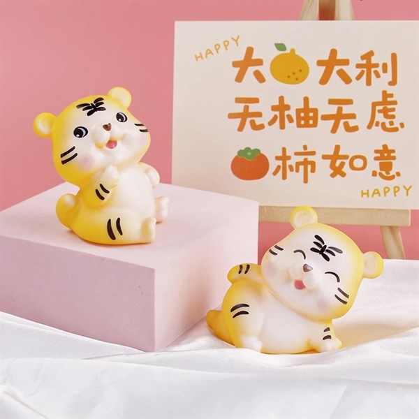 Con Hổ - Cọp Nhựa - PKD - Set 2 - Tiểu Hổ Ngồi Nằm
