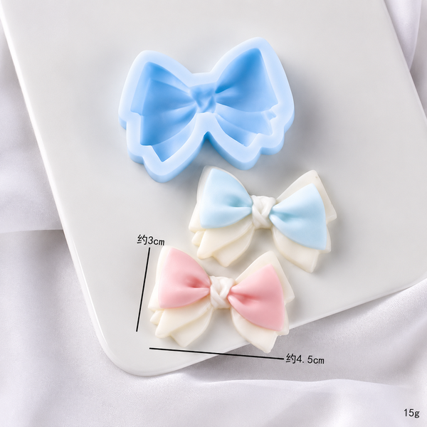 Khuôn Silicon - Cái Nơ Thắt Nút - 4.5cm