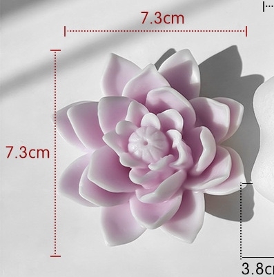 Khuôn Silicon - Hoa Cúc - Cúc Lai Sen Cánh Thẳng Nhụy - 7.3cm