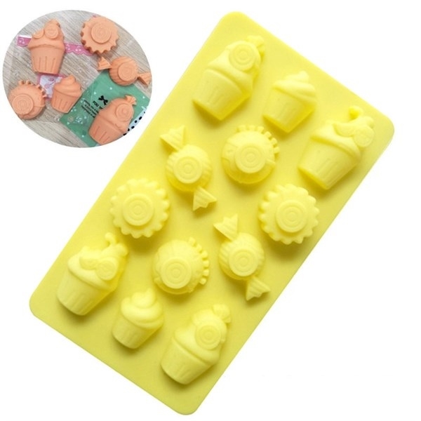 Khuôn Silicon - Cây Kem - Cup Kẹo 12c
