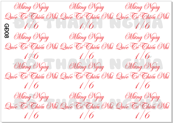 Decal Chủ Đề Gia Đình - GĐ- GĐ08