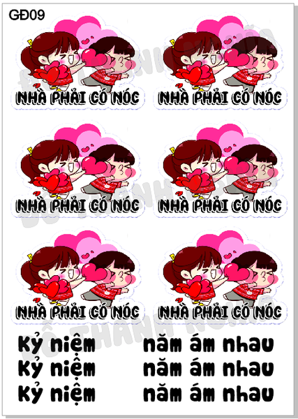 Decal Chủ Đề Gia Đình - GĐ- GĐ09