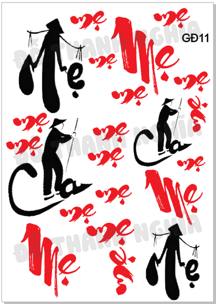 Decal Chủ Đề Gia Đình - GĐ -GĐ11