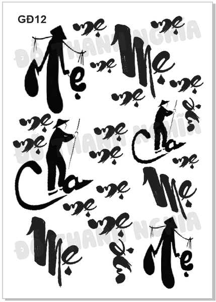 Decal Chủ Đề Gia Đình - GĐ -GĐ12