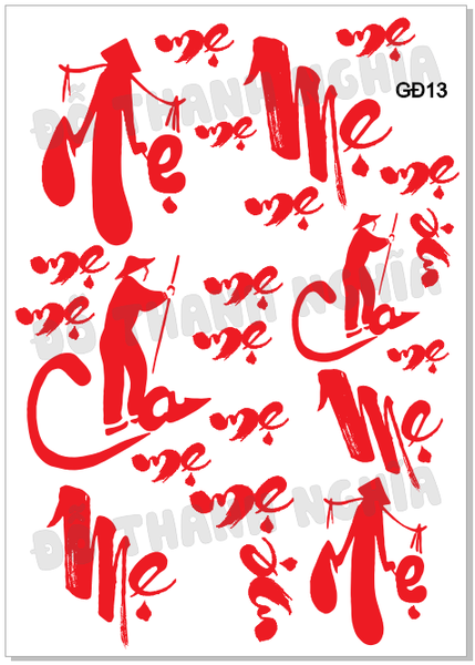 Decal Chủ Đề Gia Đình - GĐ- GĐ13