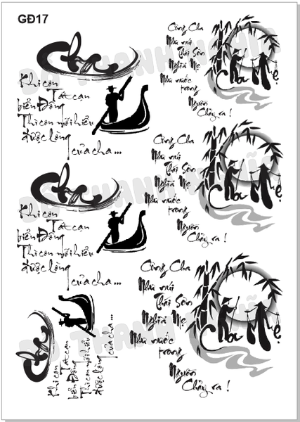 Decal Chủ Đề Gia Đình - GĐ -GĐ17