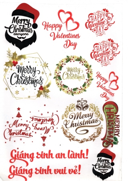 Decal Chủ Đề Hot - Vui Nhộn - DSN - DNOEL01