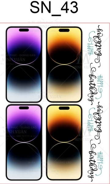 Decal Chủ Đề Hot - Vui Nhộn - DSN - IPHONE HAPPY