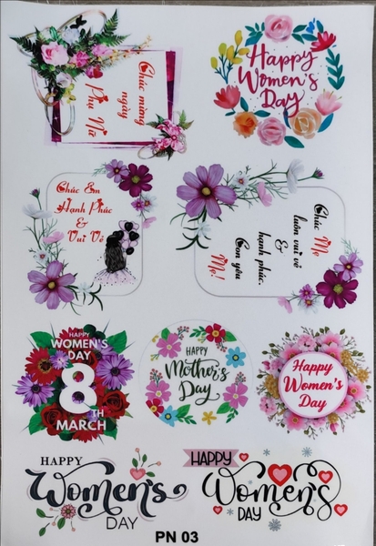 Decal Chủ Đề Phụ Nữ - DPN - DPN03