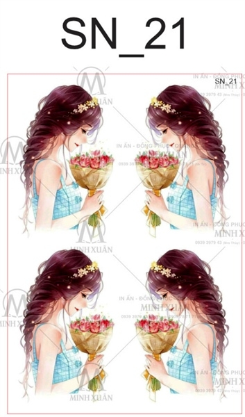 Decal Chủ Đề Phụ Nữ - DPN - DPN21
