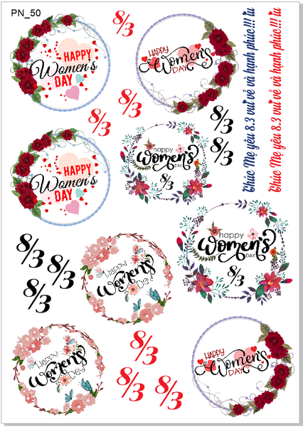Decal Chủ Đề Phụ Nữ - DPN - DPN50
