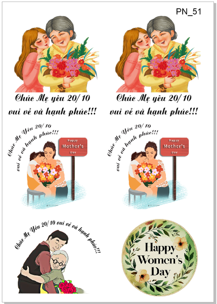 Decal Chủ Đề Phụ Nữ - DPN - DPN51
