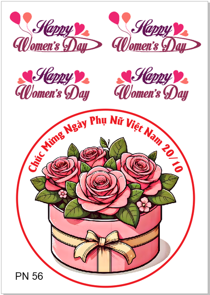 Decal Chủ Đề Phụ Nữ - DPN - DPN56 18cm