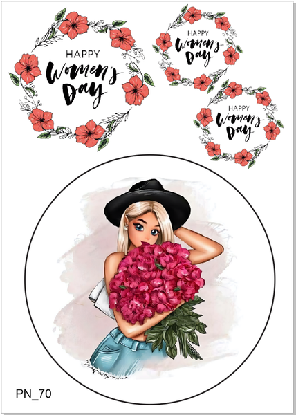 Decal Chủ Đề Phụ Nữ - DPN - DPN70 18cm