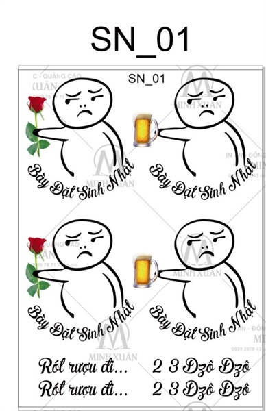 Decal Chủ Đề Sinh Nhật - DSN - DSN01
