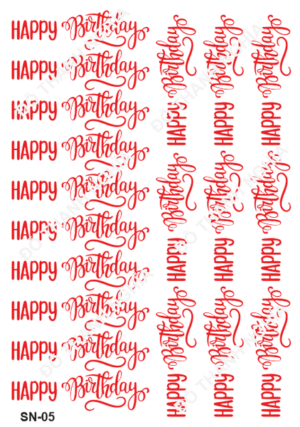 Decal Chủ Đề Sinh Nhật - DSN - DSN05