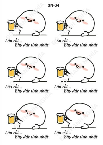Decal Chủ Đề Sinh Nhật - DSN - DSN34