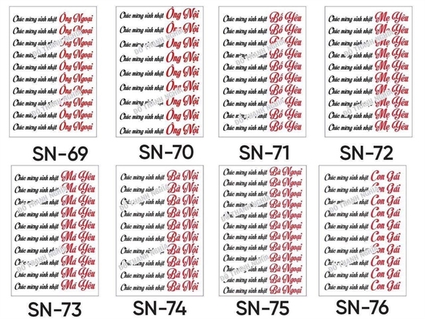 Decal Chủ Đề Sinh Nhật - DSN - DSN73