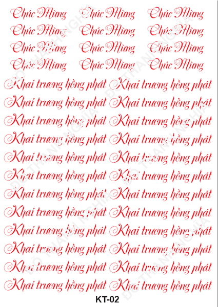 Decal Chủ Đề Sinh Nhật - DSN - khaitruong kt02