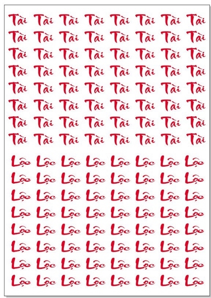 Decal Chủ Đề Tết - TET02 Tài Lộc nhỏ