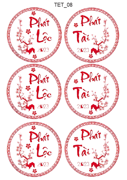 Decal Chủ Đề Tết - TET08