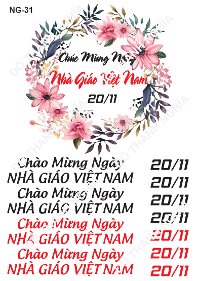 Decal Nhà Giáo 20/11 - DNG - DNG31
