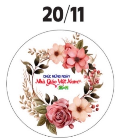 Decal Nhà Giáo 20/11 - DNG - DNG74  18CM